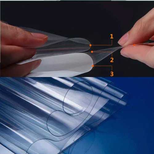 Vista 3 de DIYAH Vinilo transparente de protección de pintura a granel de 12 x 60 pulgadas/1 pie x 5 pies película envolvente con herramientas manuales
