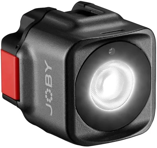 Joby Beamo - Luz LED para smartphone y cámara sin espejo, compacta, carga inalámbrica, Bluetooth, impermeable, para vlogging, creación de contenido