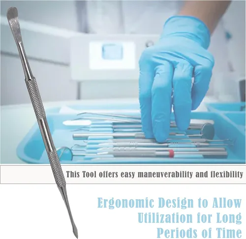 Vista 7 de Juego de 17 excavadoras de cucharas dentales Plugger Compuesto Restaurativo Llenado de la cavidad del diente Carioso Eliminación de caries