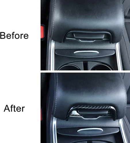 Vista 6 de Voodonala Para cargador consola central reposabrazos interruptor interruptor cubierta para 2011-2024+Dodge Charger, Chrysler 300c Accesorios