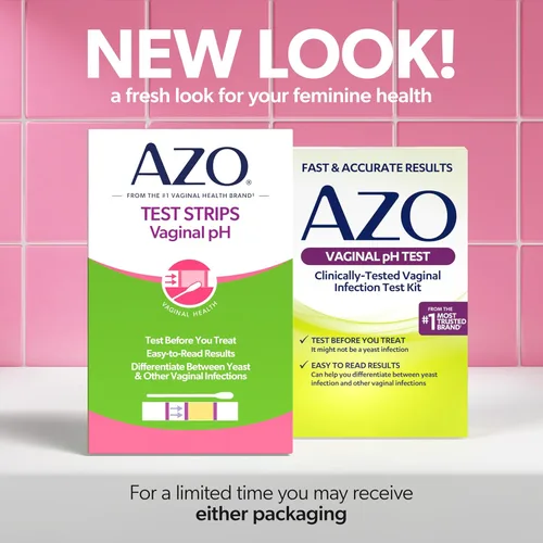 Vista 2 de Kit de prueba de pH vaginal AZO, kit de prueba de infección vaginal clínicamente probado, elegible para FSA/HSA, resultados rápidos y precisos