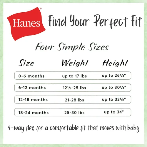 Vista 2 de Hanes Baby Rompers Ultimate Zippin Short Sleeve Romper for Boys Girls 2-Pack