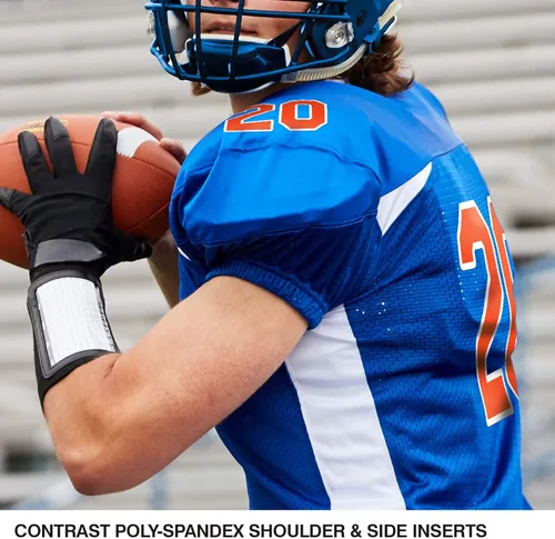 Vista 4 de CHAMPRO Huddle Stretch Polyester Dazzle - Camiseta de fútbol para adultos