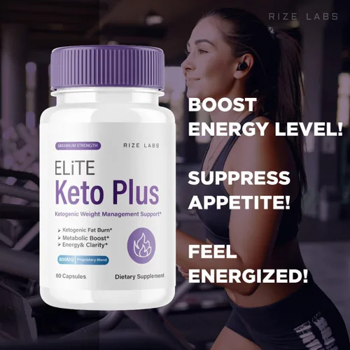 Vista 3 de rize labs Cápsulas Elite Keto Plus, apoyo para la pérdida de peso, píldoras premium para la salud general, suplemento de fórmula de máxima fuerza