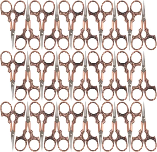 Vista 60 de JubileeYarn - Tijeras de bordado de estilo antiguo, color cobre, 1 par