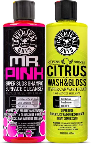 Vista 18 de Chemical Guys Jabón de espuma para lavado de automóviles Citrus Wash & Gloss - Jabón de espuma con fórmula de alta espuma para cañones de espuma