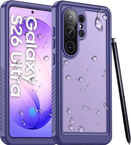 Vista 12 de Temdan Funda pesada a prueba de golpes para Samsung Galaxy S22 Ultra, con 2 unidades [protector de pantalla suave + protector de lente de cámara]