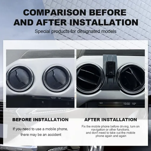 Vista 6 de Soporte de teléfono compatible con Ford Mustang 2015 2016 2017 2018 2019 2020 2021 2022, soporte de teléfono celular para tablero de automóvil