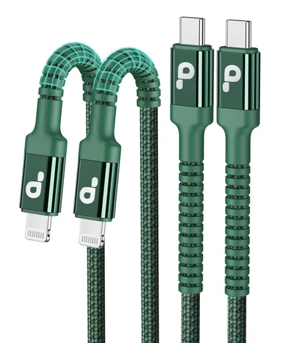 Vista 12 de PRAKIE Cable USB C a Lightning de 3 pies, paquete de 2 cables de carga rápida para iPhone [certificado MFI] 1M USBC a Lightning Apple tipo C cable
