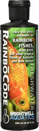 Brightwell Aquatics RainboCode - Suplemento de trazas y elementos menores para peces arcoíris y otros peces tropicales, 2 litros