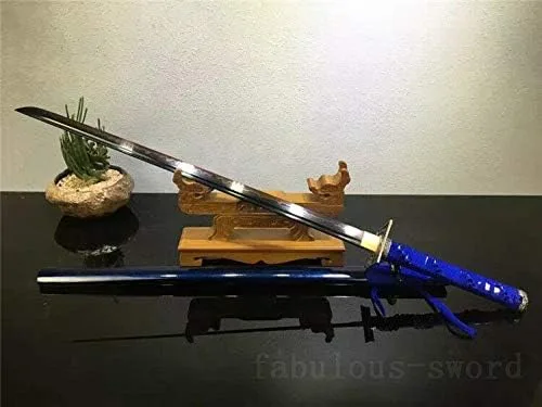 Vista 9 de Espada GLW 41' 1095 de arcilla de acero templado hecha a mano con espada japonesa samurai Katana