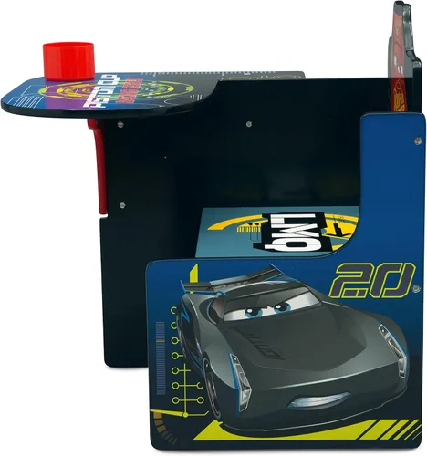 Vista 8 de Delta Children - Escritorio con silla y compartimento de almacenamiento, Cars Disney/Pixar
