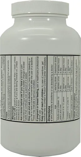 Vista 2 de PHARBEST Senna Plus - Laxante vegetal con suavizante de heces - 1000 tabletas (1 botella)