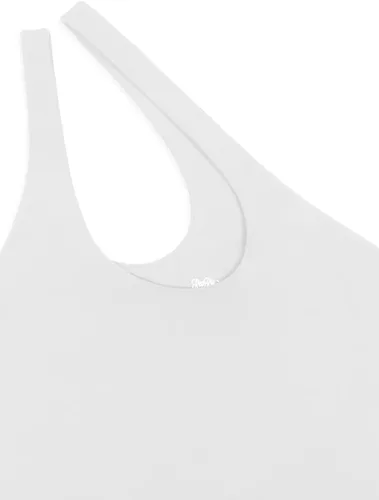 Vista 5 de REORIA - Body sexy para mujer, sin mangas, con corte frontal de un hombro y espalda descubierta