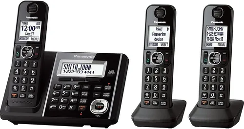 Vista 4 de Teléfono fijo con banda de frecuencia Dect kx-tgf340b Panasonic, Negro