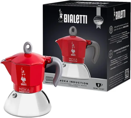 Vista 7 de Bialetti – Moka Induction, cafetera Moka, apta para todo tipo de parrillas, 2 tazas de espresso (80 ml), 90 mililitros, negro
