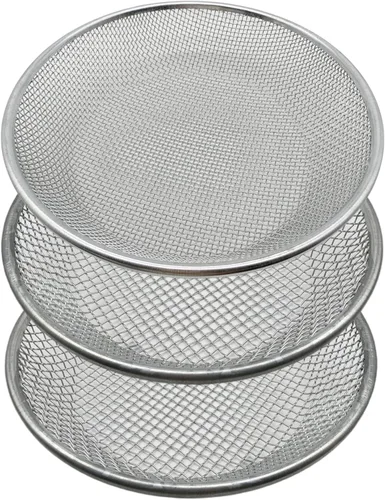 3 piezas de tamiz de tierra para jardín - Tamiz de tierra de 30 cm para rocas y compost, adecuado para barriles de 5 galones, 10 mm, 6 mm, 3 mm