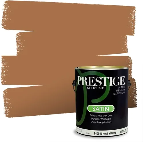 Vista 177 de PRESTIGE Pintura exterior e imprimación en uno, bronceado Aberdeen, plano, 1 galón