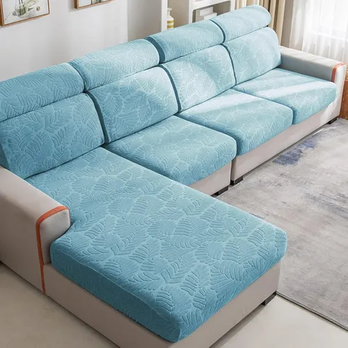 Vista 3 de Funda universal para sofá resistente al desgaste, funda de cojín de sofá de 360°, resistente a las manchas, de alta elasticidad, elástico