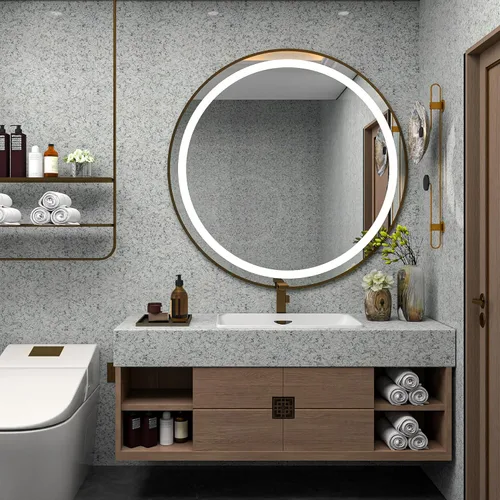 Vista 4 de Papel tapiz de granito, despegar y pegar para encimeras de cocina, papel adhesivo de mármol para encimeras, impermeable, terrazo, autoadhesivo