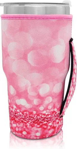 Vista 56 de Fundas Aislantes de Neopreno Portavasos con Asa para Vasos Tumbler de 20oz, Funda Reutilizable para Café Helado Para Tazas de Café de 30oz - 32oz