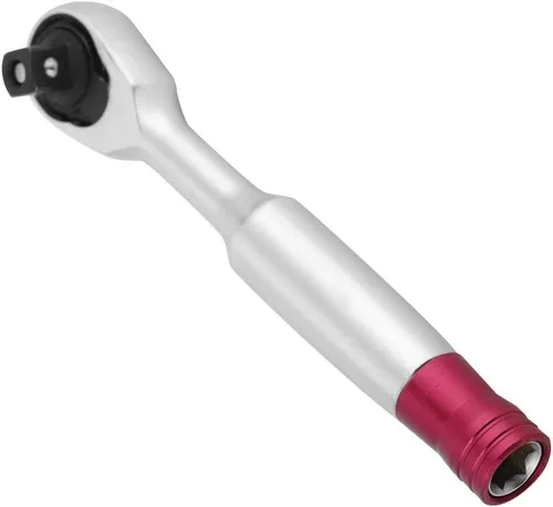 Vista 6 de Acouto Juego de mini llaves de trinquete, llave de trinquete de 1/4 de pulgada, juego de mini llaves de trinquete de metal profesional, herramienta