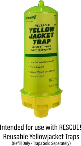 Vista 3 de RESCUE! Yellowjacket Attractant - para trampas reutilizables para chaqueta amarilla RESCUE! - Suministro para 4 semanas - Paquete de 20