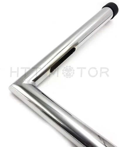 Vista 5 de HTTMT HB08 - Manillar de 1 pulgada para de bicicleta con barras de 8 pulgadas y 4 pulgadas de extensión, con gancho en Z, compatible con XL
