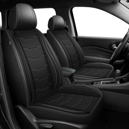 Vista 14 de Fundas de Asiento Delantero para Coche Compatibles con Subaru Forester 2007-2024 2025 Fundas de Asiento de Cuero Sintético Impermeables