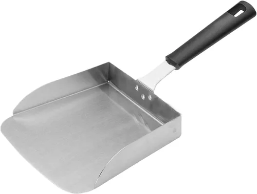 Vista 6 de Smash - Espátula de hamburguesa, pala de comida plana para plancha, de acero inoxidable de 15 pulgadas, espátula para hamburguesas, espátula