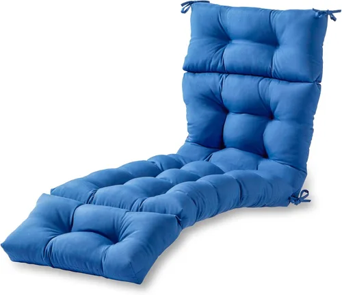 Vista 25 de Greendale Home Fashions Cojín para tumbona exterior de 72 x 22 pulgadas, Adobe Stripe