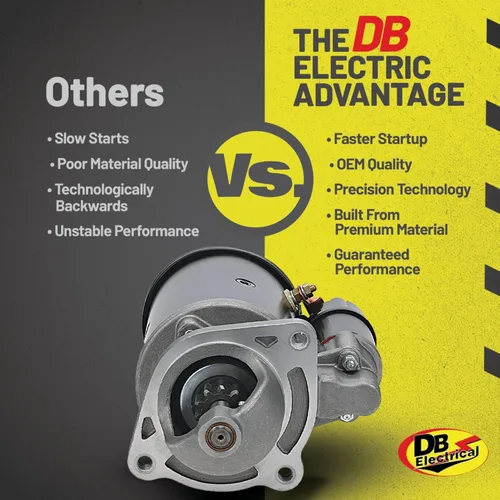 Vista 10 de DB Electrical Motor de arranque 410-30044 compatible con/reemplazo para Ford Farm Diesel Tractor 2000 3000 4000 5000, retroexcavadora de casos, New