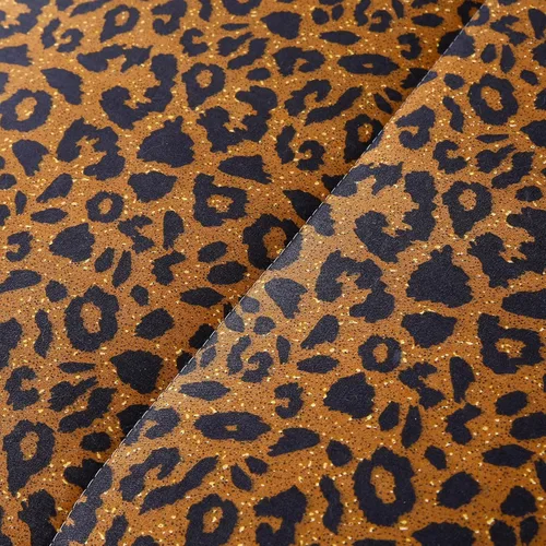 Vista 4 de Mengersi Juego de edredón con estampado de leopardo, tamaño matrimonial, estampado de guepardo, reversible, para todas las estaciones, con 2 fundas