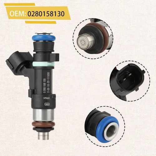 Vista 4 de 0280158130 OE 2.5L Inyectores de combustible de alto rendimiento, Compatible con/Nissan 2.5 Altima Rogue Sentra 2007 2008 2009 2010 2012 2013 OE#