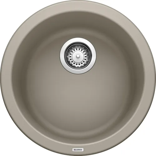 Vista 5 de BLANCO, 511632 RONDO SILGRANIT - Fregadero de barra redonda empotrado o empotrado antracita