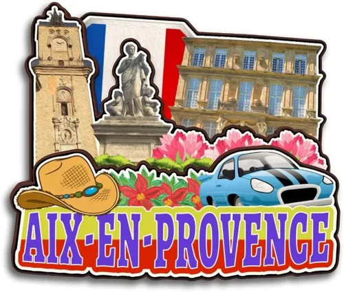 Vista 29 de Toulon Provence-Alpes-Cote d'Azur Francia - Imán para nevera Colección de madera 3D Madera hecha a mano recuerdos de la ciudad de viaje, imán