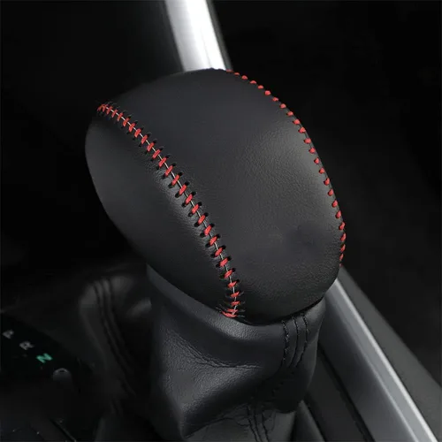 Vista 16 de Great-luck Funda Protectora de Perilla de Palanca de Cambios Automática de Cuero Genuino con Moldura, Accesorios Interiores Personalizados
