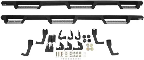 Vista 3 de Westin 56-5343352 HDX - Barras Nerf de acero inoxidable para Ram 2500 3500 Crew Cab 2010-2018 con caja de 8 pies (Exc Dually) Par negro texturizado