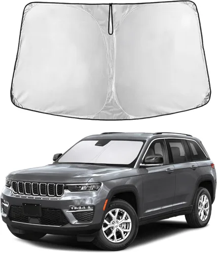 Vista 175 de EcoNour - Parasol plegable para parabrisas de Toyota Tacoma 2016-2025 2026, accesorios para camioneta de 2 puertas y 4 puertas, protector de visera