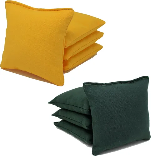 Vista 30 de Bolsas de cornhole con regulación ACA de Donkey Sports (personalizable) Juego de 8. Relleno de maíz.