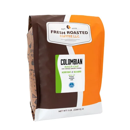 Vista 57 de Fresh Roasted Coffee, café 100% colombiano descafeinado, 12 oz, tostado medio, kosher, EA Natural Decaf, grano entero