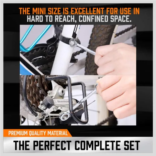 Vista 7 de HORUSDY Juego de 20 llaves pequeñas, juego de llaves pequeñas, juego de llaves combinadas métricas y SAE