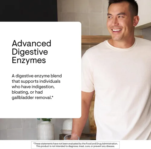 Vista 9 de THORNE - Enzimas digestivas avanzadas - Mezcla de enzimas digestivas para ayudar a la digestión - Apoyo a la salud intestinal con pepsina, bilis