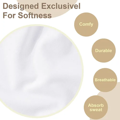 Vista 4 de 20 pañuelos de algodón, pañuelos blancos para hombres, pañuelos de bolsillo blancos para hombres, pañuelos blancos para hombres, pañuelos, pañuelos