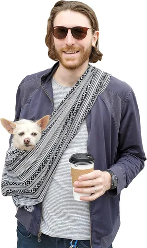 Vista 14 de Transportador para perros 100% algodón orgánico también para gatos (bohemio multicolor)