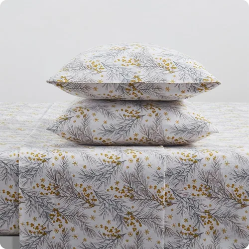 Vista 24 de Tahari Home - Sábanas matrimoniales, ropa de cama de franela de algodón de 4 piezas con fundas de almohada a juego, cepilladas para mayor suavidad
