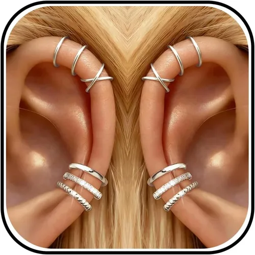 Vista 14 de Ear Cuffs Non Piercing Ear Cuff Earrings for Teen Girl Gifts Trendy Stuff