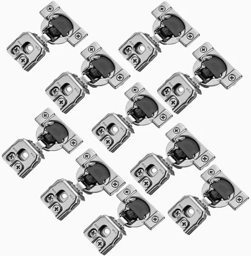 Vista 9 de Cierre suave Bisagra de gabinete superpuesta de 1-1/4 pulgadas, accesorios de cocina, bisagras de puerta de gabinete de cocina con tornillos 105
