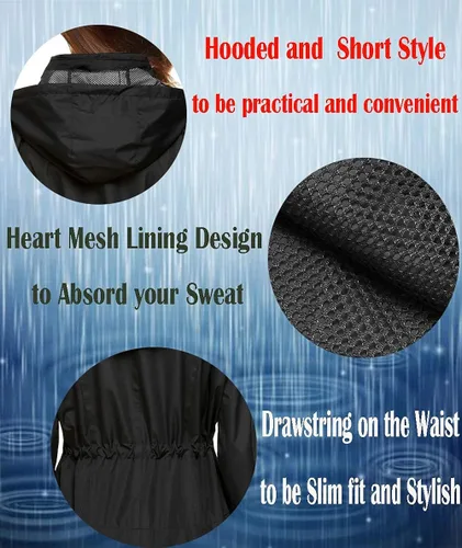 Vista 5 de ZHENWEI - Chaqueta impermeable para mujer con forro, impermeable deportivo para exteriores, caminata o viajes