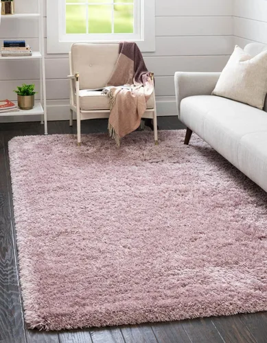 Vista 8 de Rugs.com - Alfombra de la colección Infinity, alfombra de pelo mullido sólida de 2 x 3 pies, color azul Egeo, perfecta para salas de estar